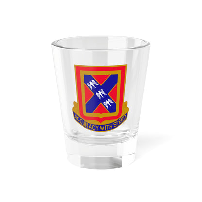 Verre à liqueur du 987e bataillon d'artillerie de campagne (armée américaine) 1,5 oz