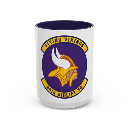 96th Airlift Squadron (U.S. Air Force) Accent Coffee Mug