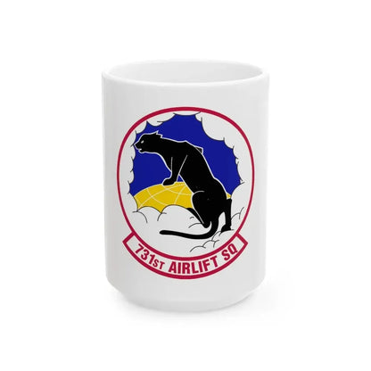 731 Airlift Squadron AFRC (U.S. Air Force) White Coffee Mug 15oz - Go Mug Yourself