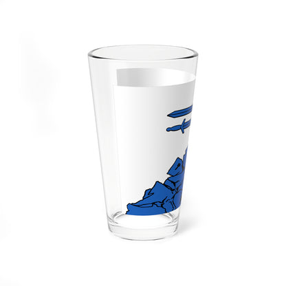Flag of Yakovlevsky rayon (Russia) Pint Glass 16oz