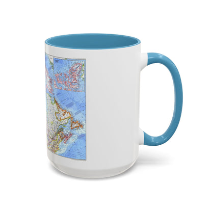 Canada (1972) (Map) Accent Coffee Mug