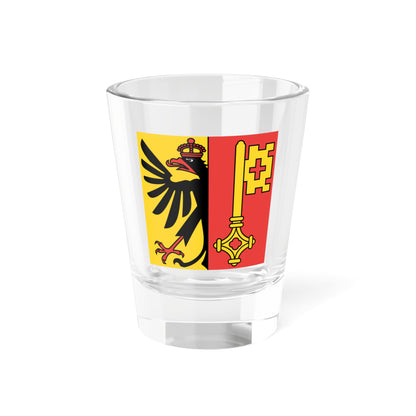 Flag of Canton of Geneva Switzerland - Shot Glass 1.5oz