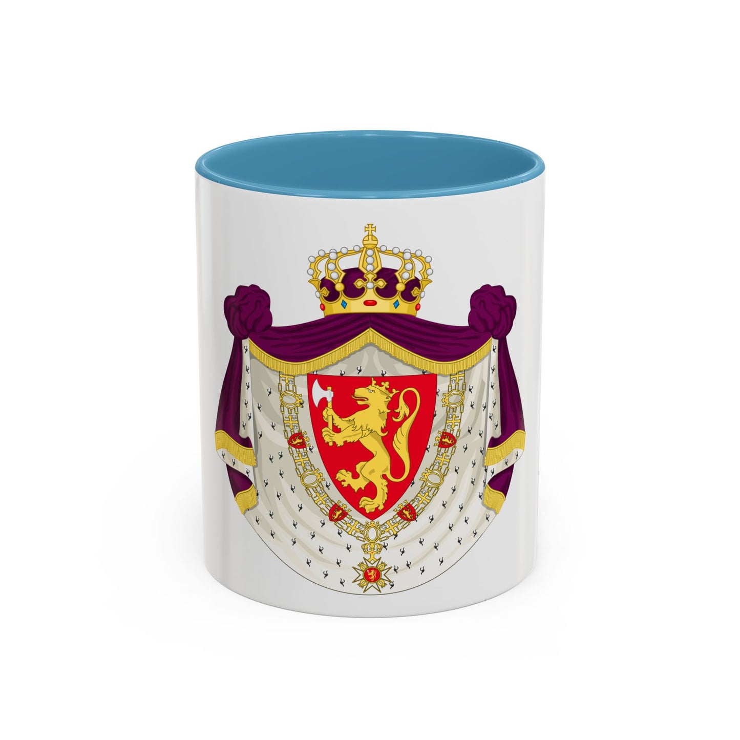 Greater royal coat of arms of Norway - Accent Coffee Mug