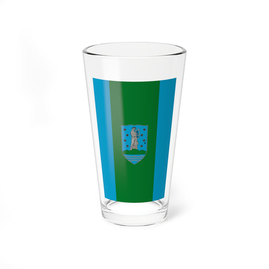 Flag of Leanyfalu vertical (Hungary) Pint Glass 16oz