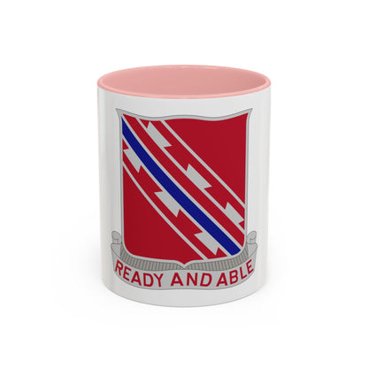 411 Engineer Battalion (U.S. Army) Accent Coffee Mug