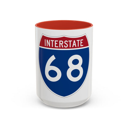 Interstate 68 (U.S. Highways) Accent Coffee Mug