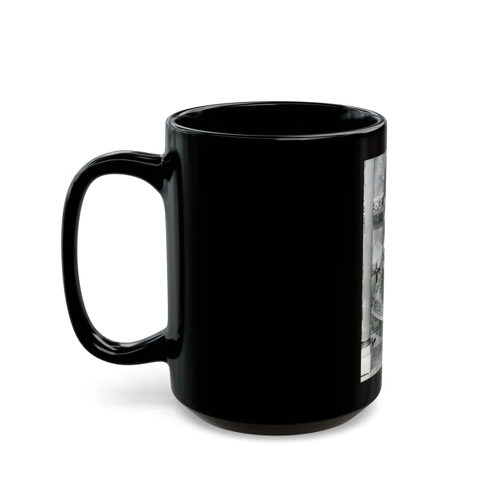 Julie Ege #124 (Vintage Female Icon) Black Coffee Mug-Go Mug Yourself