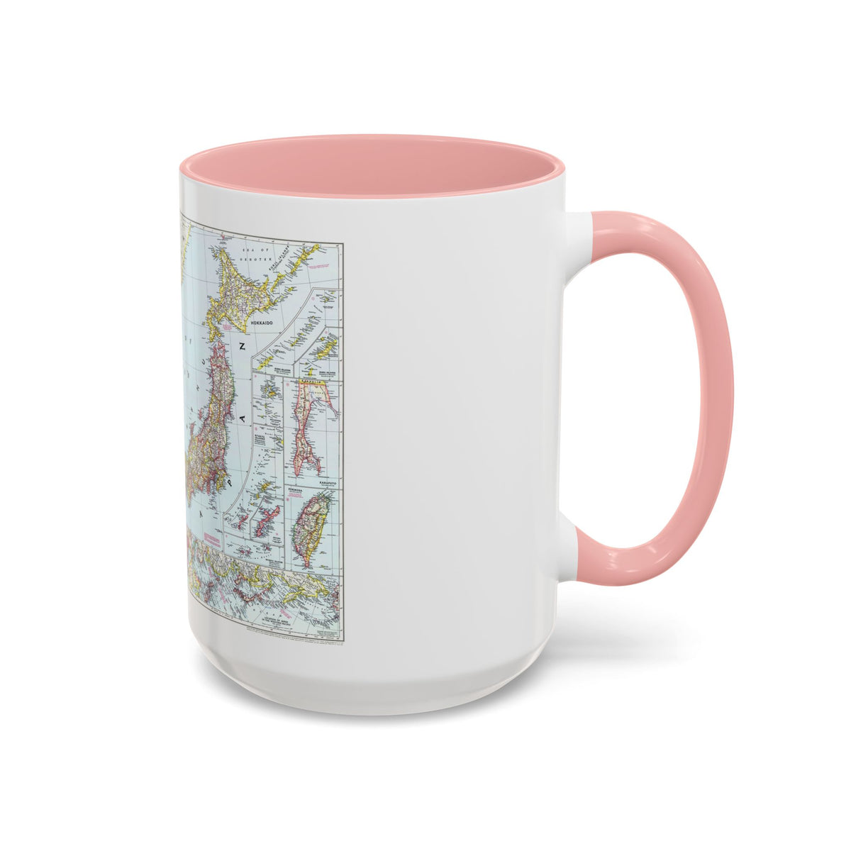 Japan and Korea (1945) (Map) Accent Coffee Mug