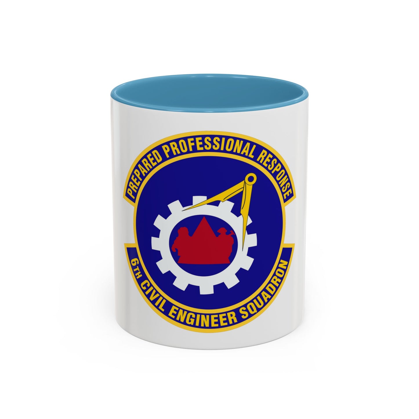 6th Civil Engineer Squadaron (U.S. Air Force) Accent Coffee Mug