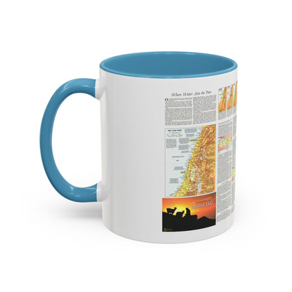 Middle East - The Peoples 2 (1972) (Map) Accent Coffee Mug