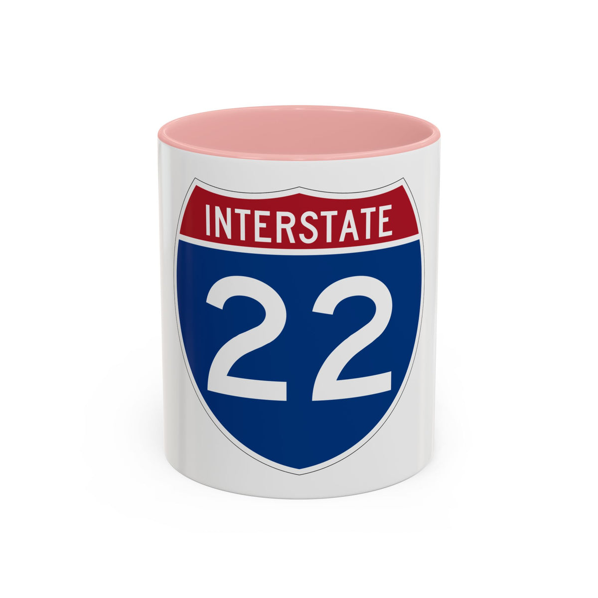 Interstate 22 (U.S. Highways) Accent Coffee Mug