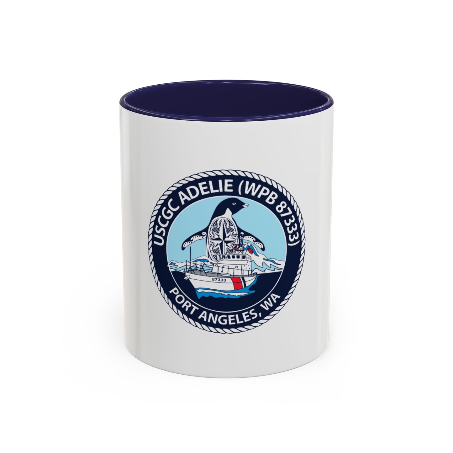USCGC Adelie (U.S. Coast Guard) Accent Coffee Mug