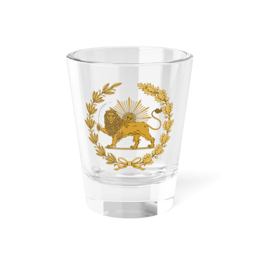 Lion and Sun Emblem of Persia Variant 2 (Iran) (Coat of Arms) Shot Glass 1.5oz