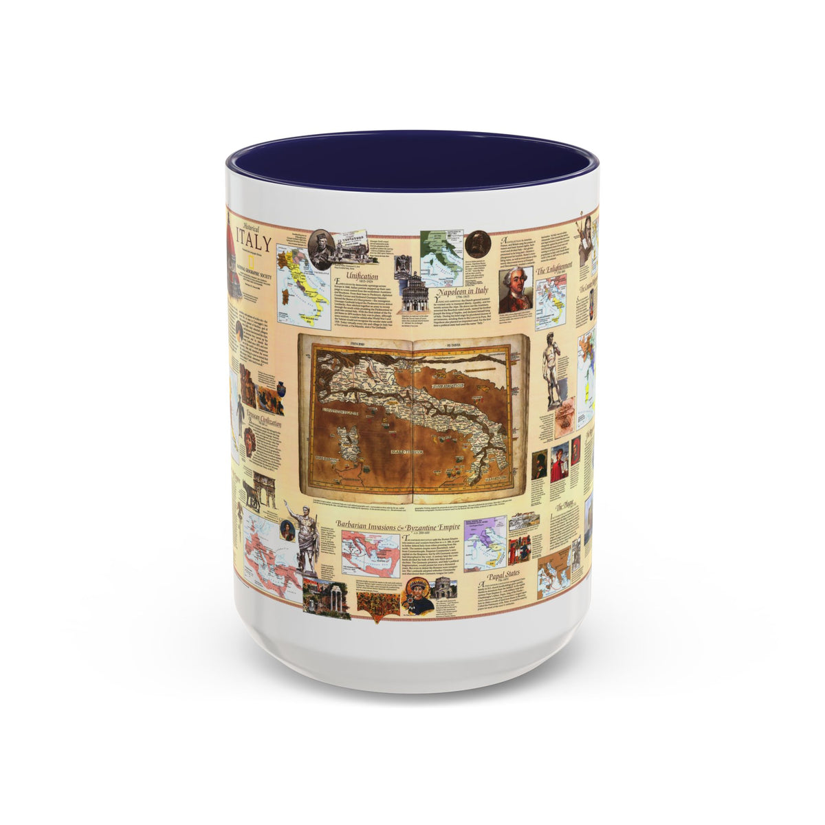 Italy - Historical (1995) (Map) Accent Coffee Mug