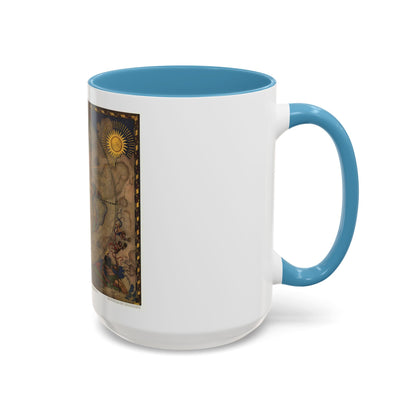 Map of Discovery- Western Hemisphere (1928) (Map) Accent Coffee Mug