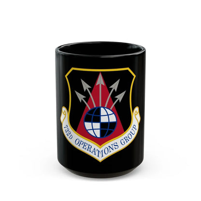 732 Operations Group AETC (U.S. Air Force) Black Coffee Mug-15oz-Go Mug Yourself