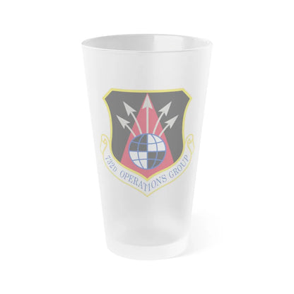 732 Operations Group AETC (U.S. Air Force) Frosted Pint Glass 16oz-16oz-Frosted-Go Mug Yourself