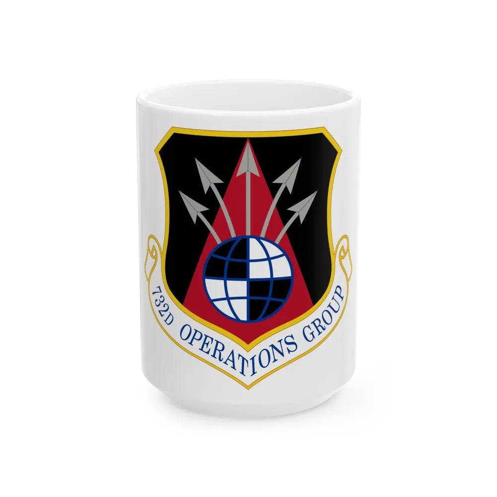 732 Operations Group AETC (U.S. Air Force) White Coffee Mug-15oz-Go Mug Yourself