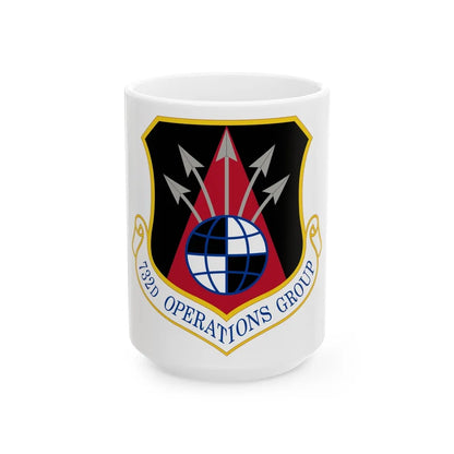 732 Operations Group AETC (U.S. Air Force) White Coffee Mug-15oz-Go Mug Yourself