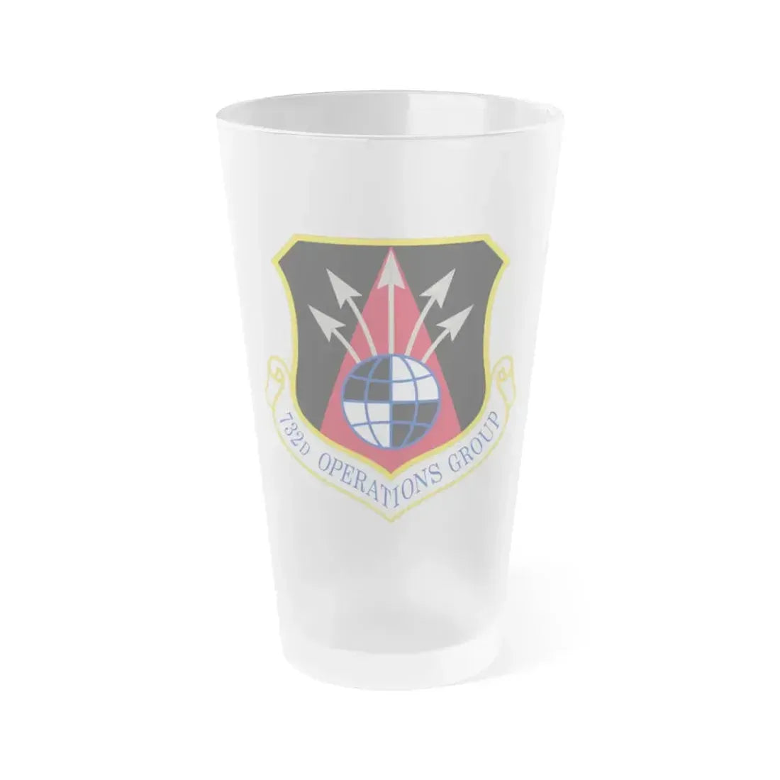 732 Operations Group AETC (U.S. Air Force) Frosted Pint Glass 16oz 16oz Frosted - Go Mug Yourself