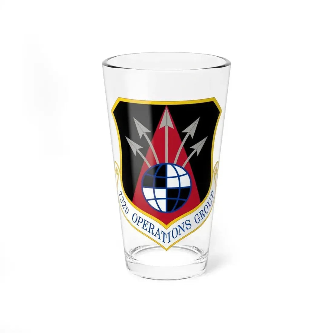 732 Operations Group AETC (U.S. Air Force) Pint Glass 16oz 16oz - Go Mug Yourself