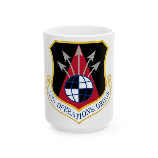 732 Operations Group AETC (U.S. Air Force) White Coffee Mug 15oz - Go Mug Yourself