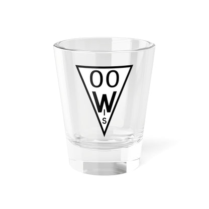 WIS 00 1927 template (Wisconsin) (Road Sign) Shot Glass 1.5oz
