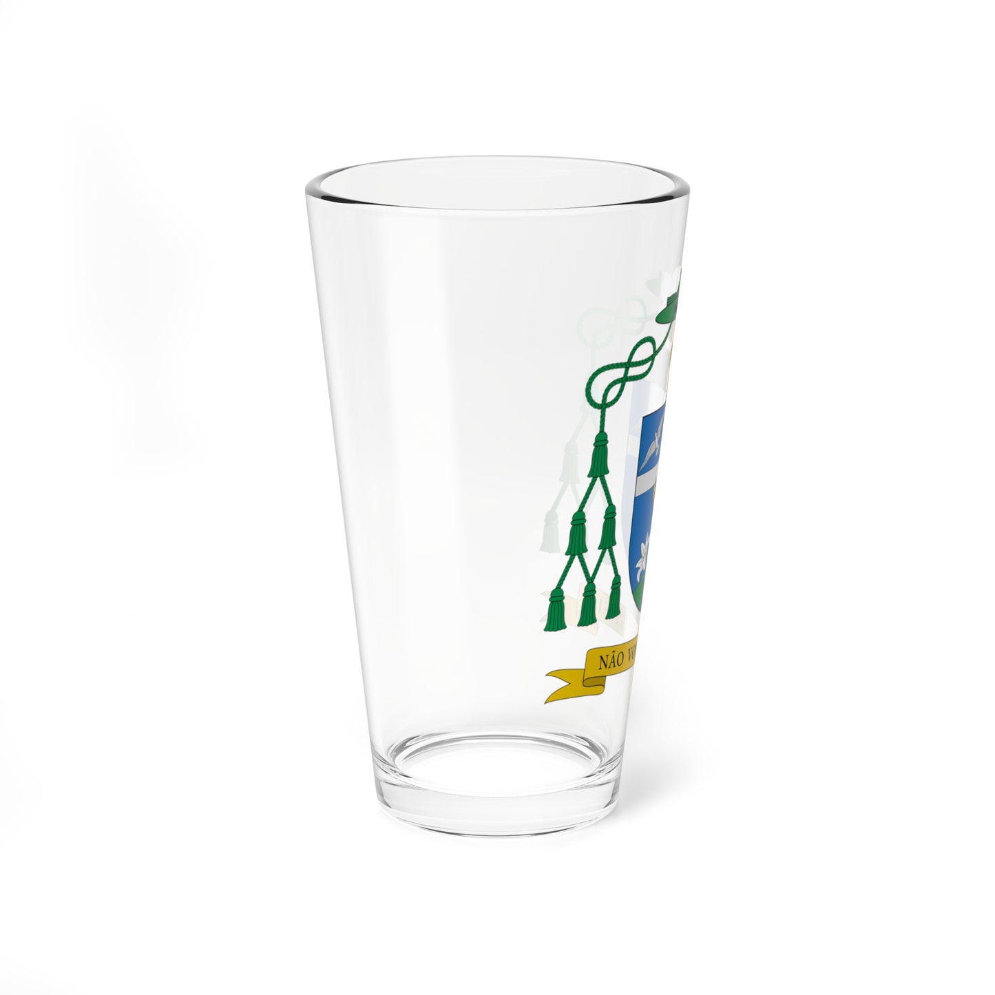 Escudo de Jailton de Oliveira Lino (Spain) (Coat of Arms) Pint Glass 16oz