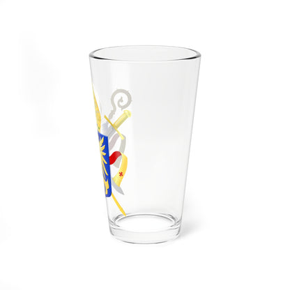 Ordinaat voor de Nederlandse strijdkrachten wapen (Netherlands) (Coat of Arms) Pint Glass 16oz