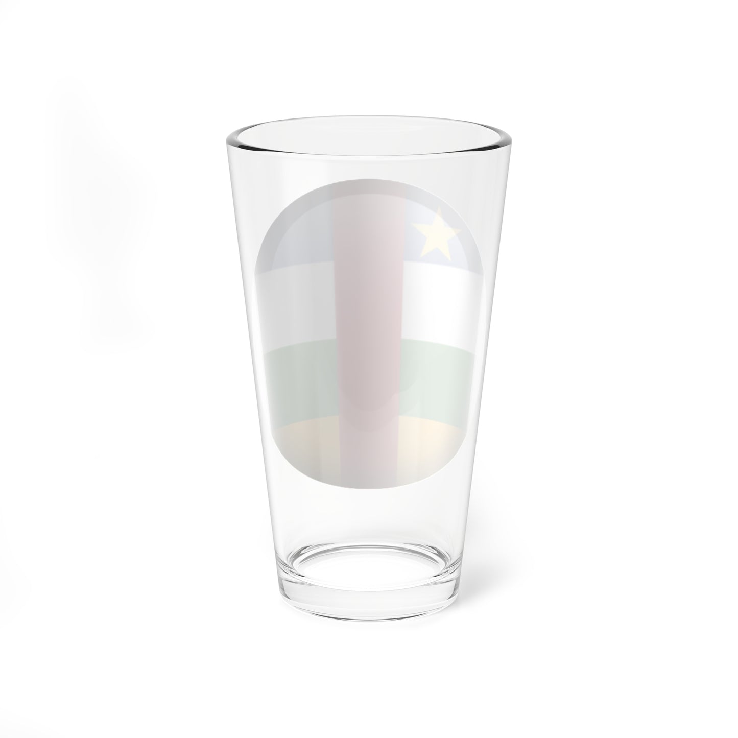 Flag orb Central African Republic (Central African Republic) Pint Glass 16oz