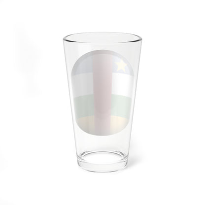 Flag orb Central African Republic (Central African Republic) Pint Glass 16oz