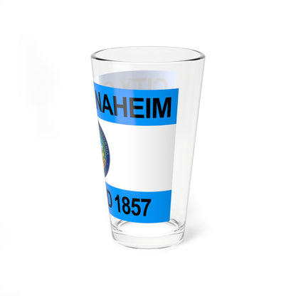 Flag of Anaheim California 1967-2018 2019present (United States) Pint Glass 16oz
