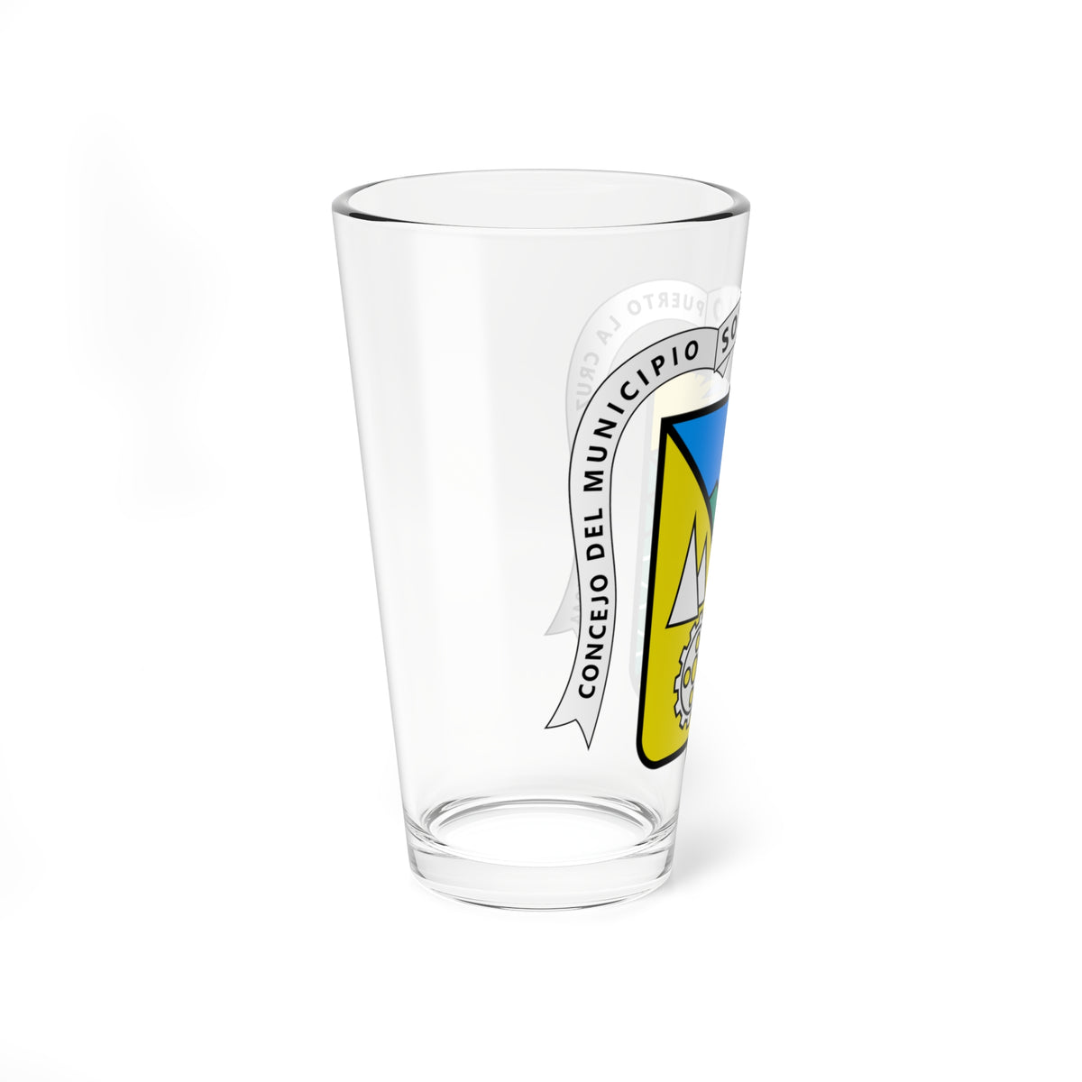 Escudo del Municipio Sotillo Anzoátegui (Venezuela) (Coat of Arms) Pint Glass 16oz