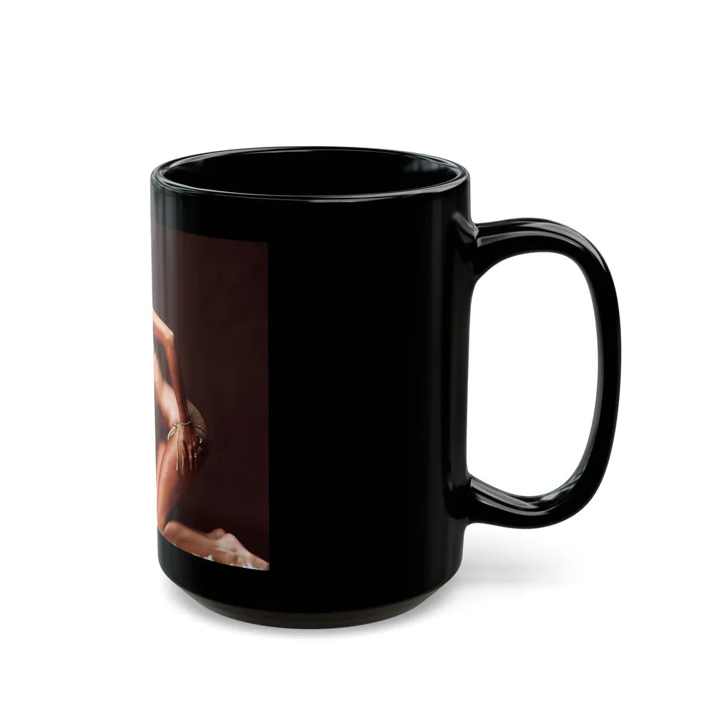 Caroline Munro #257 1 (Vintage Female Icon) Black Coffee Mug-Go Mug Yourself