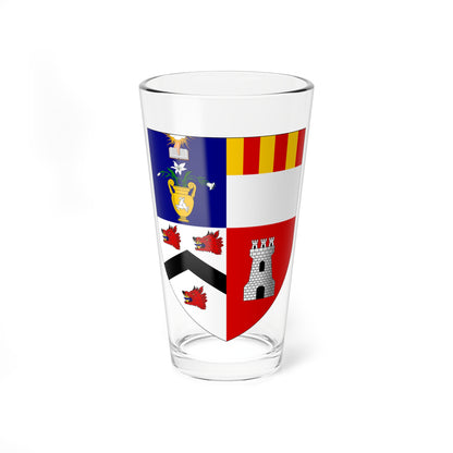 University of Aberdeen arms (Scotland) (Coat of Arms) Pint Glass 16oz