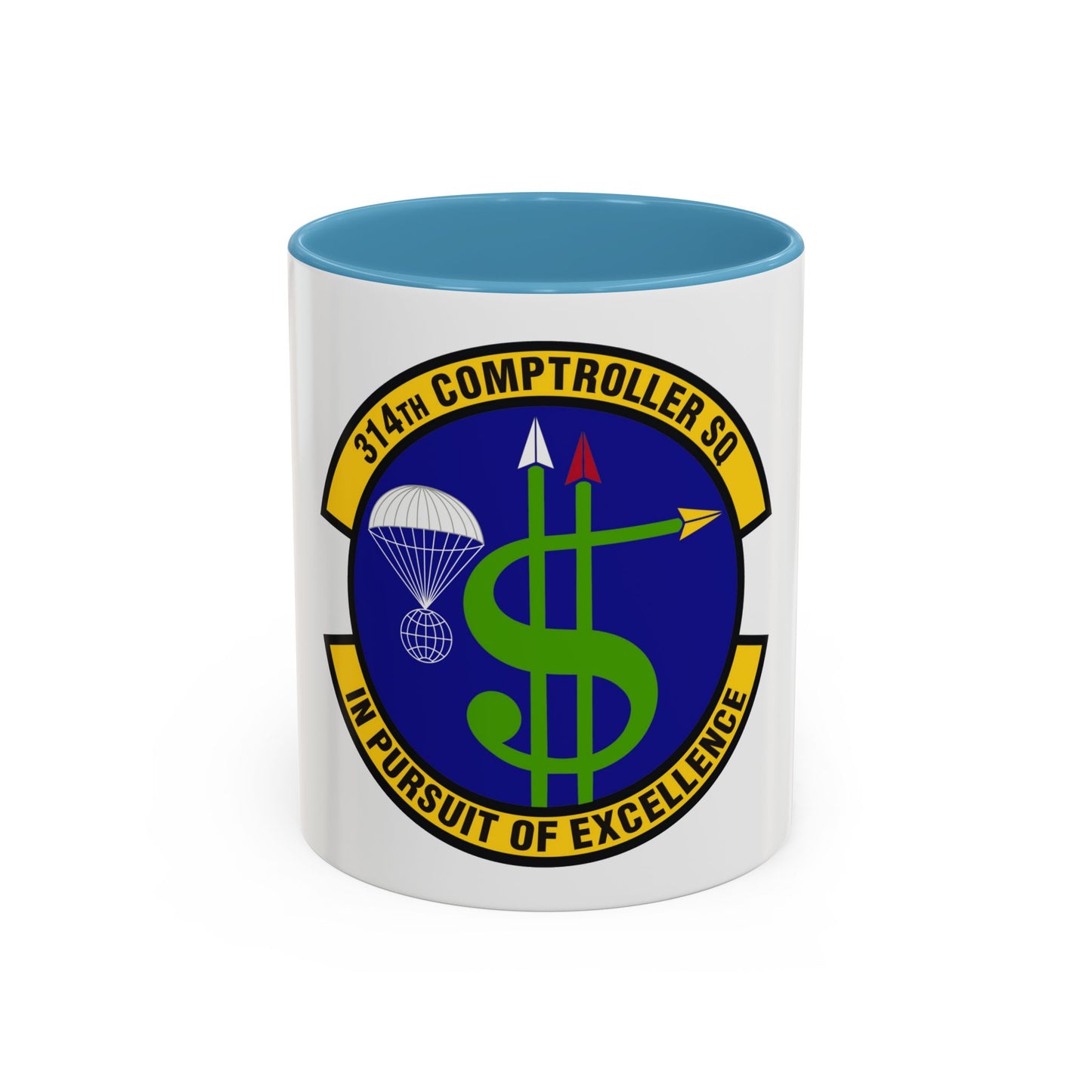314th Comptroller Squadron (U.S. Air Force) Accent Coffee Mug