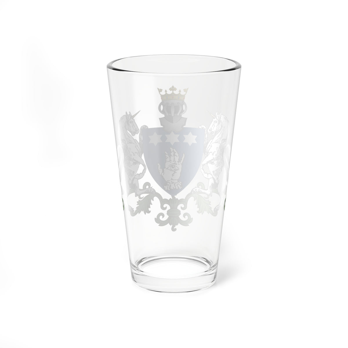 Manu family coat of arms (Algeria) (Coat of Arms) Pint Glass 16oz