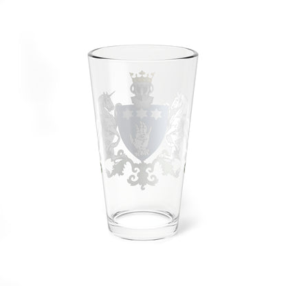 Manu family coat of arms (Algeria) (Coat of Arms) Pint Glass 16oz