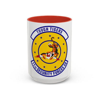 11 Security Forces Squadron USAF (U.S. Air Force) Accent Coffee Mug