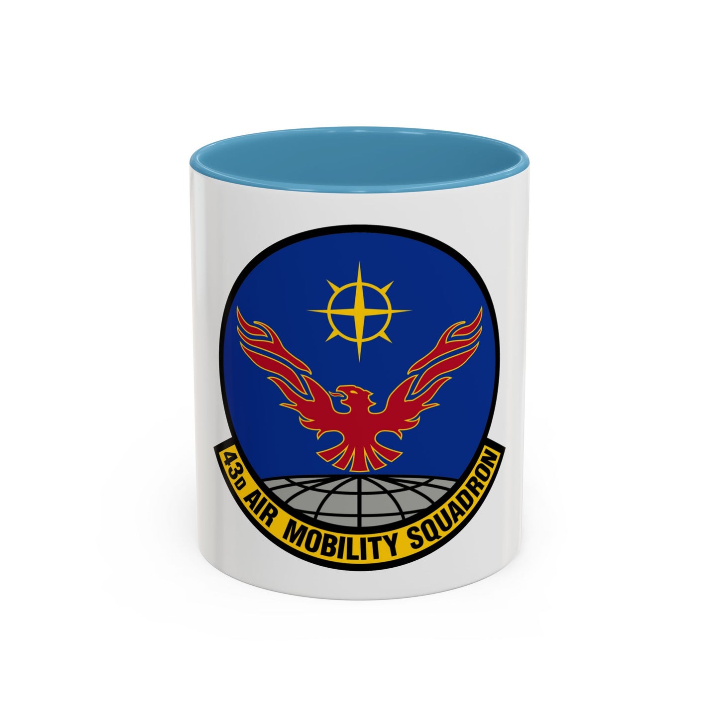 43 Air Mobility Squadron AMC (U.S. Air Force) Accent Coffee Mug