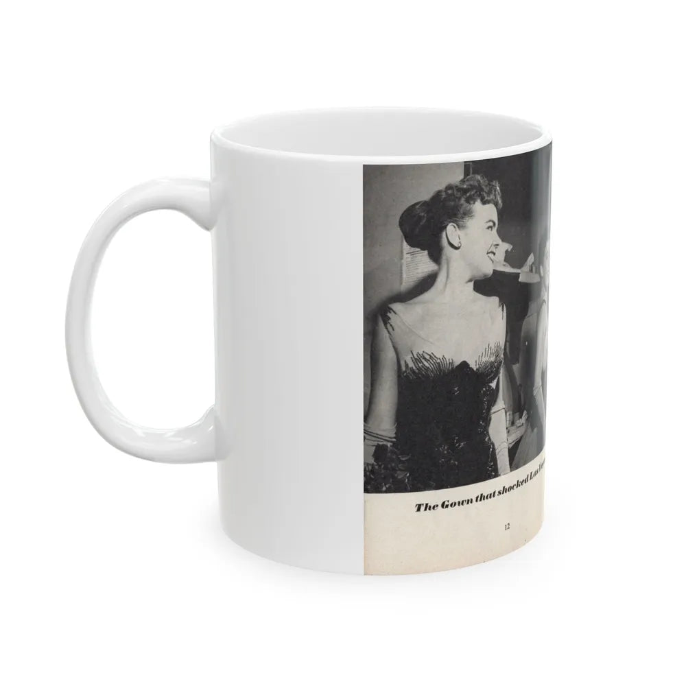 Terry Moore #441 - 66 PHOTOGRAPHS OF Terry MOORE U.K. Pocket Mag. Pages 12 & 13 (Vintage Female Icon) White Coffee Mug-Go Mug Yourself