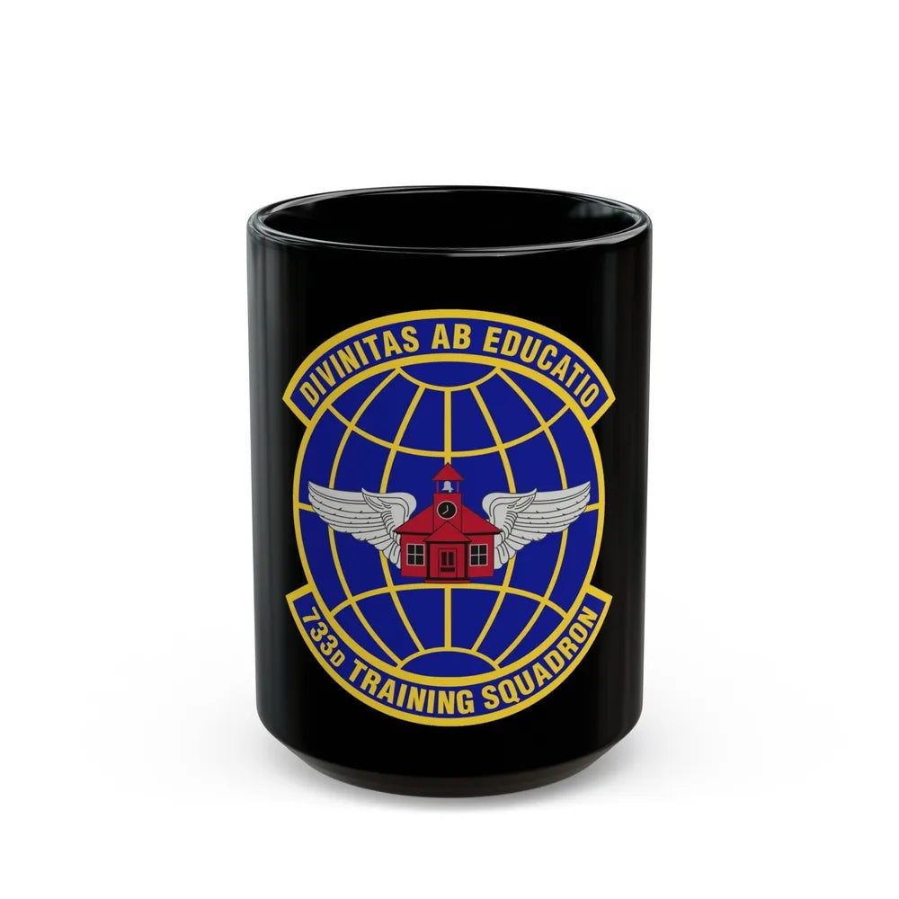 733 Training Squadron AFRC (U.S. Air Force) Black Coffee Mug-15oz-Go Mug Yourself