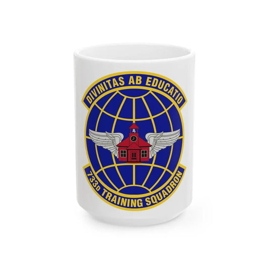 733 Training Squadron AFRC (U.S. Air Force) White Coffee Mug-15oz-Go Mug Yourself