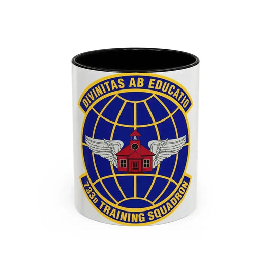 733 Training Squadron AFRC (U.S. Air Force) Accent Coffee Mug 11oz Black - Go Mug Yourself