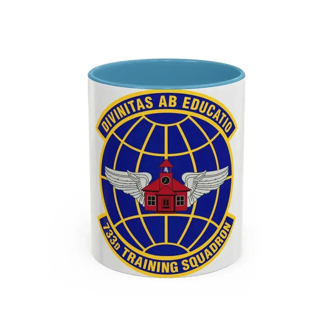 733 Training Squadron AFRC (U.S. Air Force) Accent Coffee Mug 11oz Light Blue - Go Mug Yourself