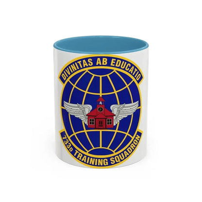 733 Training Squadron AFRC (U.S. Air Force) Accent Coffee Mug 11oz Light Blue - Go Mug Yourself