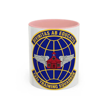 733 Training Squadron AFRC (U.S. Air Force) Accent Coffee Mug 11oz Pink - Go Mug Yourself
