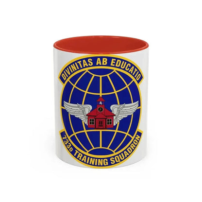 733 Training Squadron AFRC (U.S. Air Force) Accent Coffee Mug 11oz Red - Go Mug Yourself