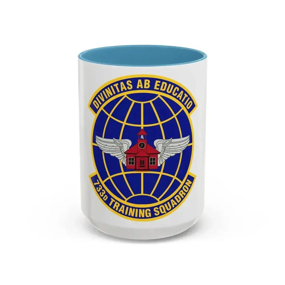 733 Training Squadron AFRC (U.S. Air Force) Accent Coffee Mug 15oz Light Blue - Go Mug Yourself