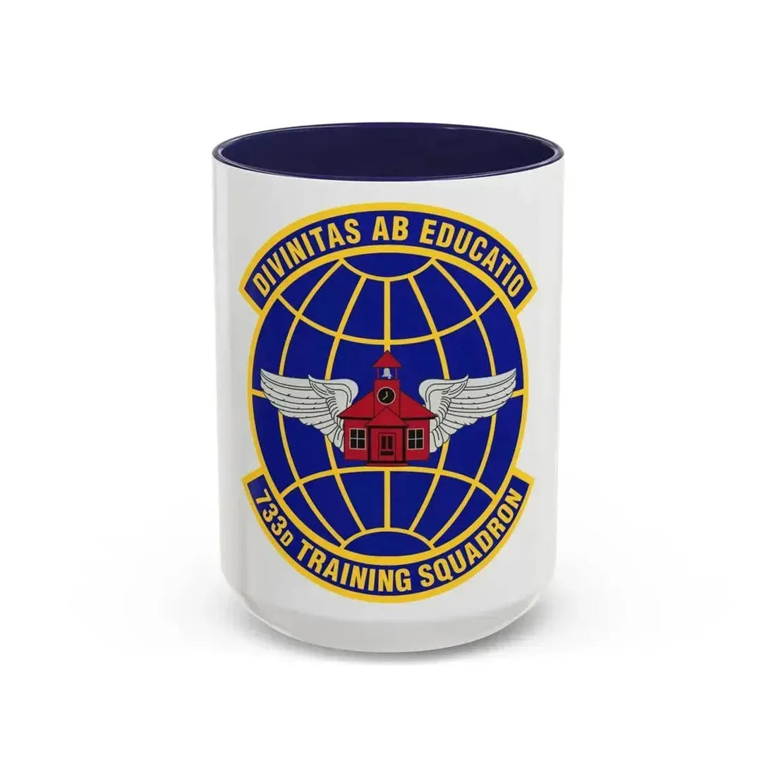 733 Training Squadron AFRC (U.S. Air Force) Accent Coffee Mug 15oz Navy - Go Mug Yourself